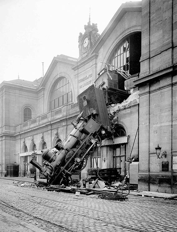 Accident gare de l'ouest (Montparnasse) 22 octobre 1895