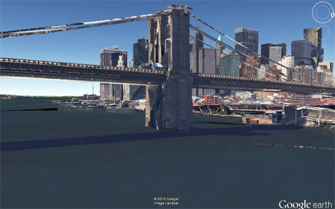 Pont de Brooklyn (On le voit en haut et à droite sur la photo précédente)